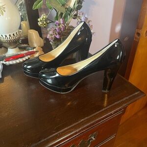 Tamara Mellon Glossy Black Heels